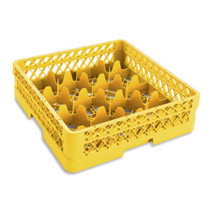 175-TR18A08 Rack Max Glass Rack w/ (12) Compartments - (1) Extender, Yellow