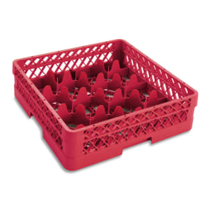 175-TR18A02 Rack Max Glass Rack w/ (12) Compartments - (1) Extender, Red