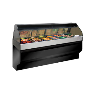 139-ED3SYS96BLK240 96" Full Service Countertop Heated Display Case - 240v