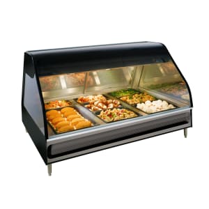 139-ED348BLK208 48" Full Service Countertop Heated Display Case - 208v