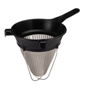 347-017360 8" Round Bouillon Strainer, Stainless Steel