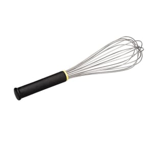 347-111026 Exoglass® 18" Piano Wire Whisk, Heat Resistant to 430 F, Stainless Steel/Insulated Handle