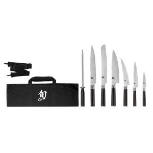 194-DMS0899 8 Piece Student Set w/ Shun Knife Roll