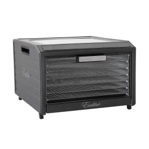 672-DH06SSSS13 6 Tray Countertop Commercial Dehydrator w/ Glass Door