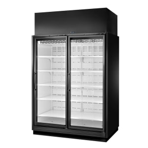 598-TRM2LBW1BRRNN4 67 1/2" Two Section Supermarket Display Freezer, (2) Right Hinge Doors, Black, 208-240v
