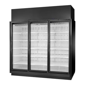 598-TRM3LBW1BRRRYN4 97" Three Section Supermarket Display Freezer, (3) Right Hinge Doors, Black, 208-240v