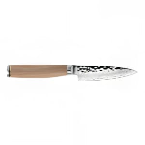 194-TDM0700W 4" Paring Knife w/ Blonde Pakkawood Handle, Stainless Steel