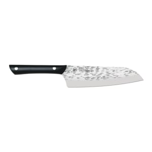 194-HT7064 7" Santoku Knife w/ Black POM Handle, Stainless Steel Blade