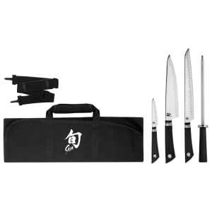 194-VBS0499 5 Piece Student Knife Set w/ Textured TPE Handle
