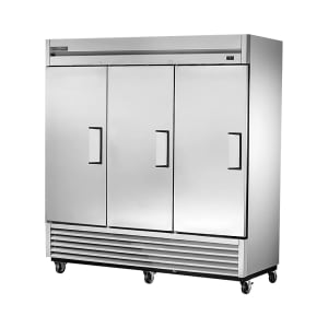 598-TS72FALLLH 78 3/8" TS Series Three Section Reach In Freezer, (3) Left Hinge Solid Doors Hinged , 115v