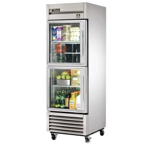 598-TS23G2LH 27" One Section Reach In Refrigerator, (2) Left Hinge Glass Doors, 115v