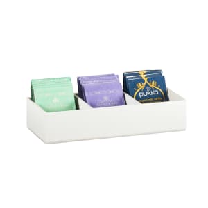 151-124615 Condiment Organizer w/ (3) Bins - White