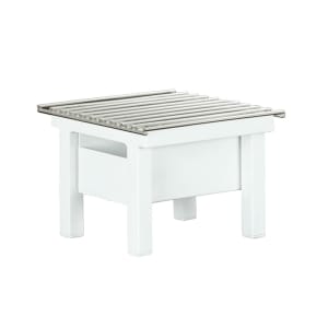 151-14091215 10 1/4" Square Chafer Alternative - 7"H, Metal, White