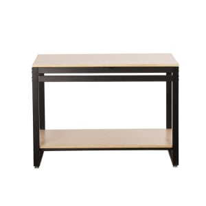 151-223484271 Merchandising Table w/ Blonde Top & Metal Frame - 42"W x 24"D x 29 3/4"H