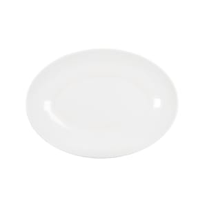151-223521115 10 3/4" x 7 3/4" Oval Blanca Platter - Melamine, White