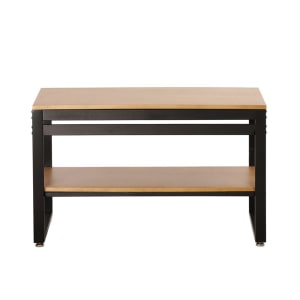 151-223503899 Merchandising Table w/ Madera Top & Metal Frame - 38"W x 18"D x 27 7/8"H