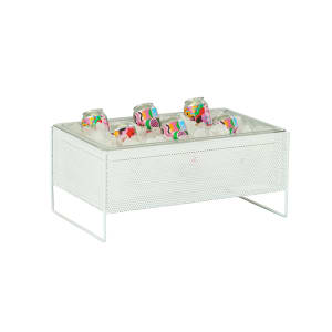 151-229071215 Rectangular Ice Housing - 21"L x 13"W x 9 "H, Metal, White