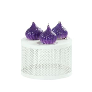 151-22916515 7 1/2" Round Display Riser - 5"H, Metal, White