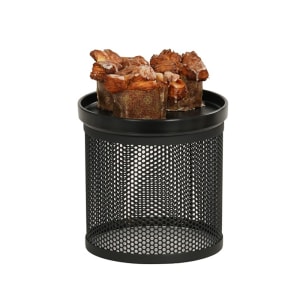 151-22916713 7 1/2" Round Display Riser - 7"H, Metal, Black