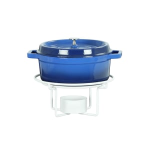 151-2291715 12" Round Chafer Alternative - 7"H, Wire, White
