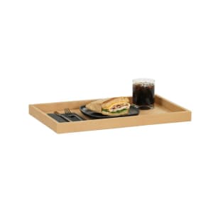 151-23435122 Rectangular Serving Tray - 19 7/8" x 11 3/4", Upcycled Rice Hulls