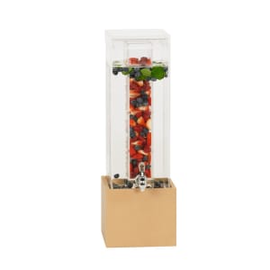 151-234403INF122 3 gal Beverage Dispenser w/ Infuser - Acrylic Container, Brown Base