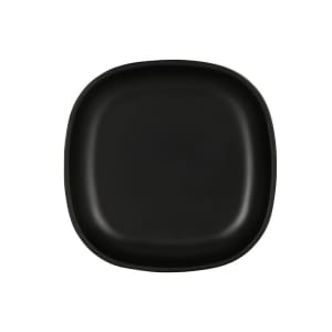 151-24007613 6" Square Melamine Oslo Plate, Black