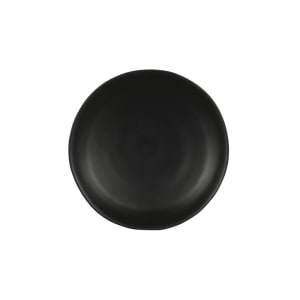 151-24031713 7" Round Melamine Hand Thrown Plate, Black