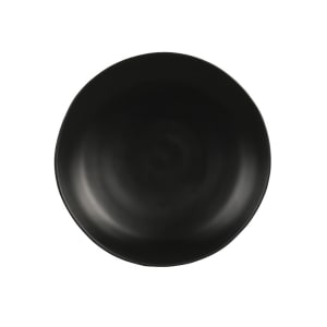151-24031913 9" Round Melamine Hand Thrown Plate, Black