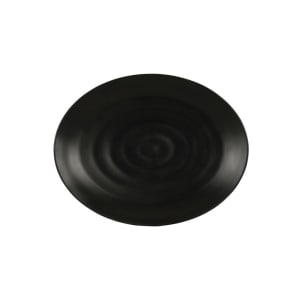 151-24058161213 16" x 12" Oval Hand Thrown Platter - Melamine, Black