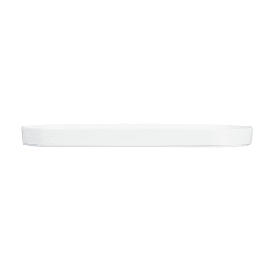 151-2400320815 20" x 8" Oval Hudson Platter - Melamine, White