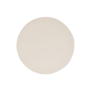 151-240317103 7" Round Melamine Hand Thrown Plate, Ivory