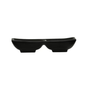 151-24032213 Rectangular Melamine Nomi Plate - 7" x 3 1/2", Black
