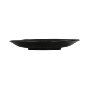 151-240301413 14" Round Hand Thrown Platter - Melamine, Black