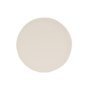 151-240319103 9" Round Melamine Hand Thrown Plate, Ivory