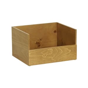 151-342499 Rectangular Napkin Holder - 17" x 14", Rustic Pine Wood, Madera