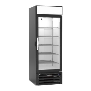 118-MMF23HC1BIQ 27" One Section Display Freezer w/ Swing Door - Bottom Mount Compressor, Black, 115v