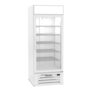 Beverage-Air MMF27HC-1-W 30&quot; One Section Display Freezer w/ Swing Door - Bottom Mount Compressor, White, 115v