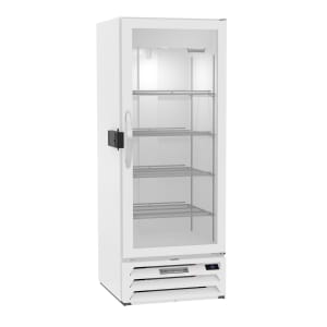 118-MMF12HC1WIQ 24 1/8" One Section Display Freezer w/ Swing Door - Bottom Mount Compressor, White, 115v