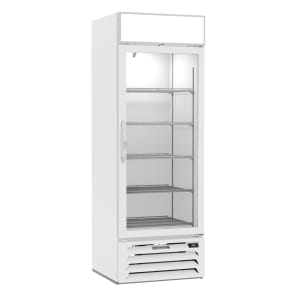 118-MMF19HC1W 27 1/4" One Section Display Freezer w/ Swing Door - Bottom Mount Compressor, White, 115v