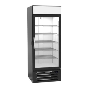 118-MMF27HC1BIQ 30" One Section Display Freezer w/ Swing Door - Bottom Mount Compressor, Black, 115v