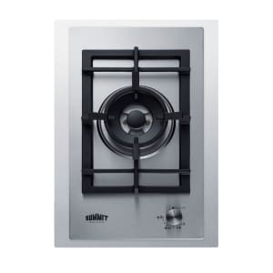 162-GCJ1SSTK15 15"W Gas Stove w/ (1) Burner - Stainless Steel, Convertible