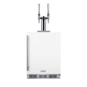 162-SBC58WHBIADANCFT 23 5/8" Draft Nitro Cold Brew Coffee Dispenser - (1) Column & (2) Taps, White, 115v
