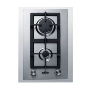 162-GCJ2SSTK15 15"W Gas Stove w/ (2) Burners - Stainless Steel, Convertible