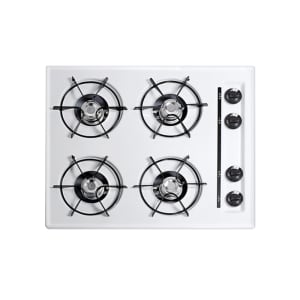 162-WNL033 24"W Gas Stove w/ (4) Burners - White, Natural Gas