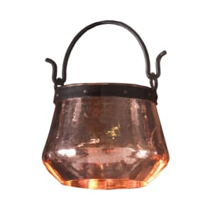 481-CHAUDRON 4 Liter Copper Casserole for Vertical Spit System Rotisseries