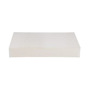 524-TGCB1X5H Collapsible To Go Box w/ Attached Lid - 15" x 11" x 2", Balsa Wood/Rice Paper