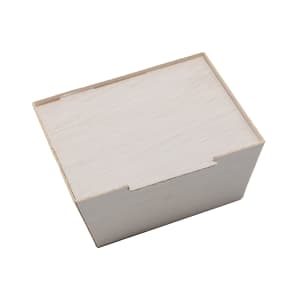 524-TGLB3X4 Disposable Click N Lock To Go Box - 3" x 4" x 2", Balsa Wood