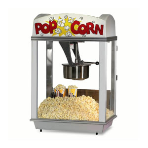 231-2001ST120208 Citation Popcorn Machine w/ Deluxe 16 oz Unimaxx Kettle & Stainless Dome, 120v