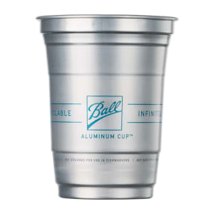485-741431 16 oz Disposable Cup - Aluminum, Silver